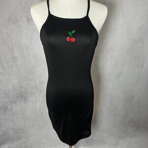 Black Cherry Bodycon Fitted Dress Size Medium